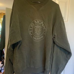 Vintage club Monaco forest green sweater. Unisex size medium